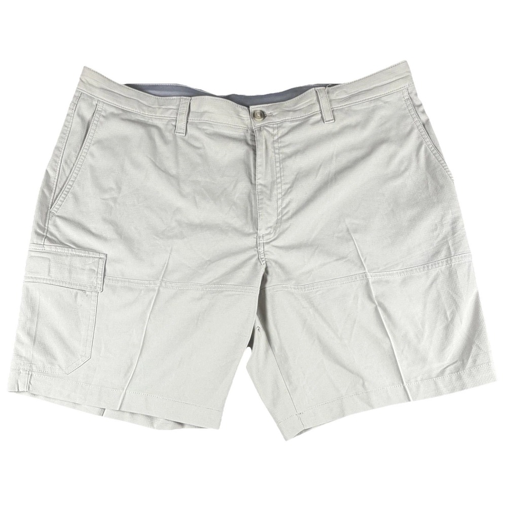Savane Shorts Mens 38 Beige Cargo Flat Front Stretch 10 Inseam Travel Summer